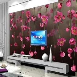 3D японский стены Бумага Cherry Blossom фото фрески красивый цветок стены Бумага Гостиная пейзаж стены Бумага S пользовательские Любой Размер