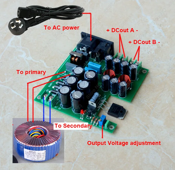 50VA 12 В DC 2 способа низкий уровень шума линейный источник питания PSU DC источник питания для усилителя маршрутизатор NAS, NORATEL трансформатор talema