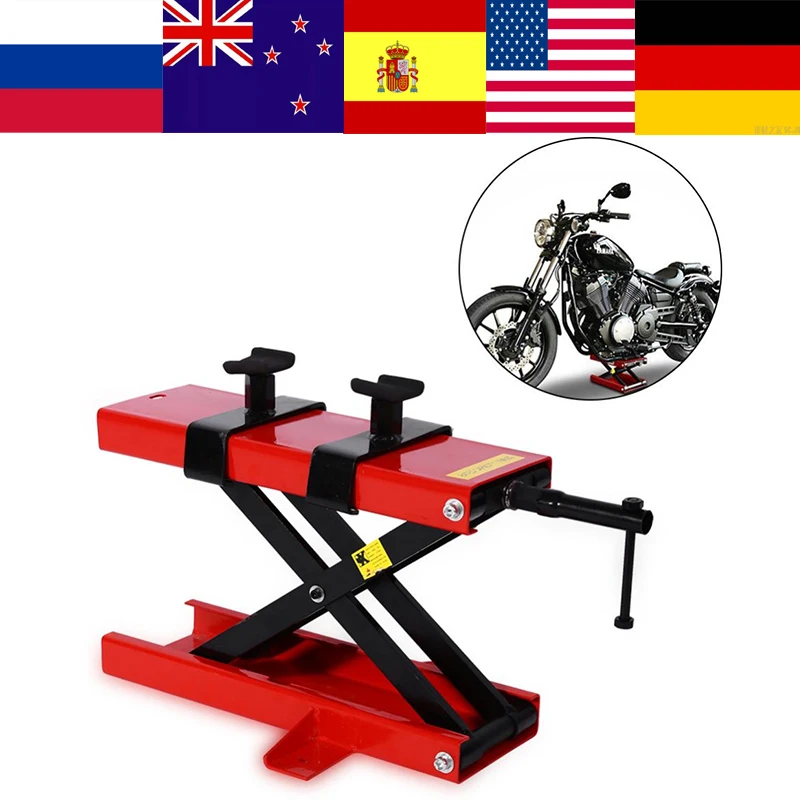 1100LBS Simple Motorcycle Lift Jack Mini Repairing Platform Heavy Duty