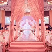 1 м X 20 м Свадебный зеркальный большой ковер двусторонний Серебряный т сценический декоративный коврик бегун для свадебного банкета