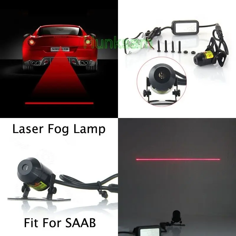 Auto Laser Fog Warning Lamp Red Lights Driving font b Safety b font Anti Collision Kit