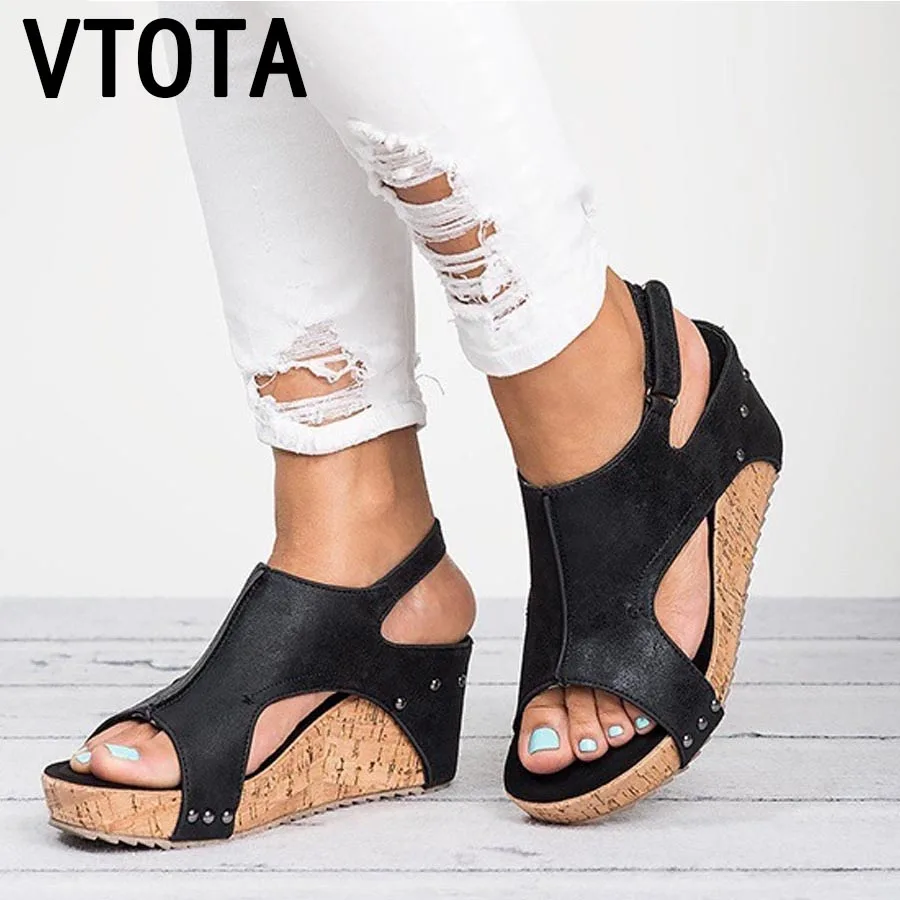 

VTOTA Platform Sandals Wedges Shoes For Women Heels Sandalias Mujer Summer Shoes Casual Open Toes Womens Gladiator Sandals