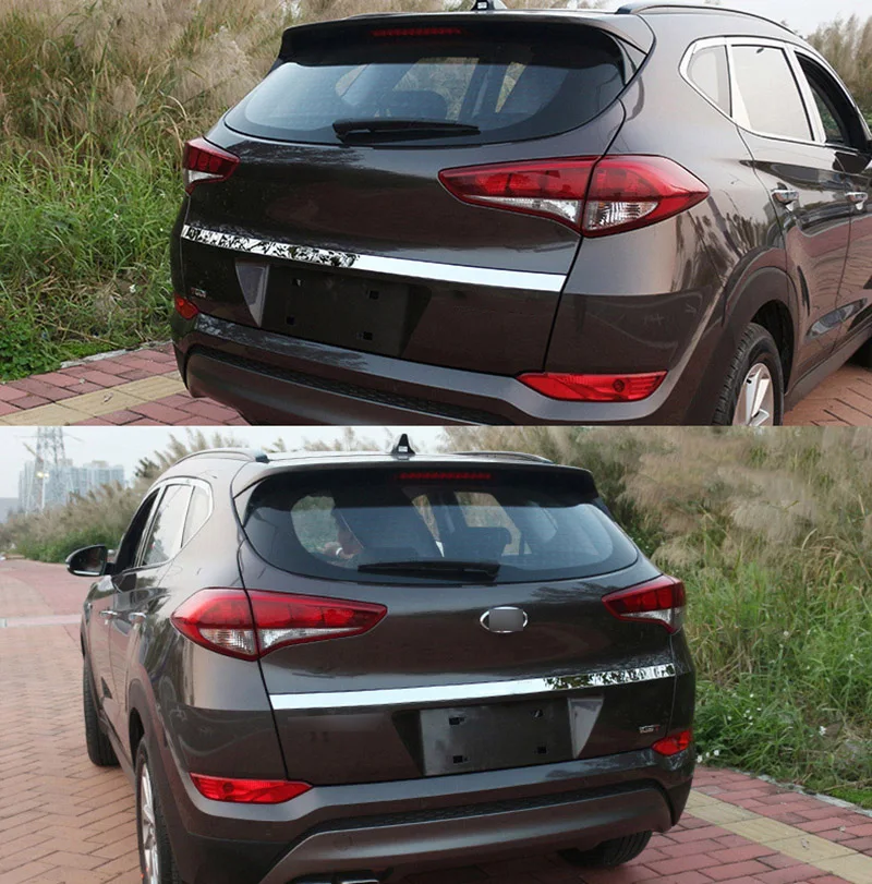 Хромированная накладка на дверную ручку заднего багажника для Hyundai Tucson 2015 2016 2017