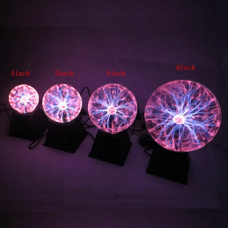 6 5 3 Inch Plasma Ball Sphere Lamp Magic Globe Electric Nebula Thunder Light Lighting Best Gift For Friends In Novelty From