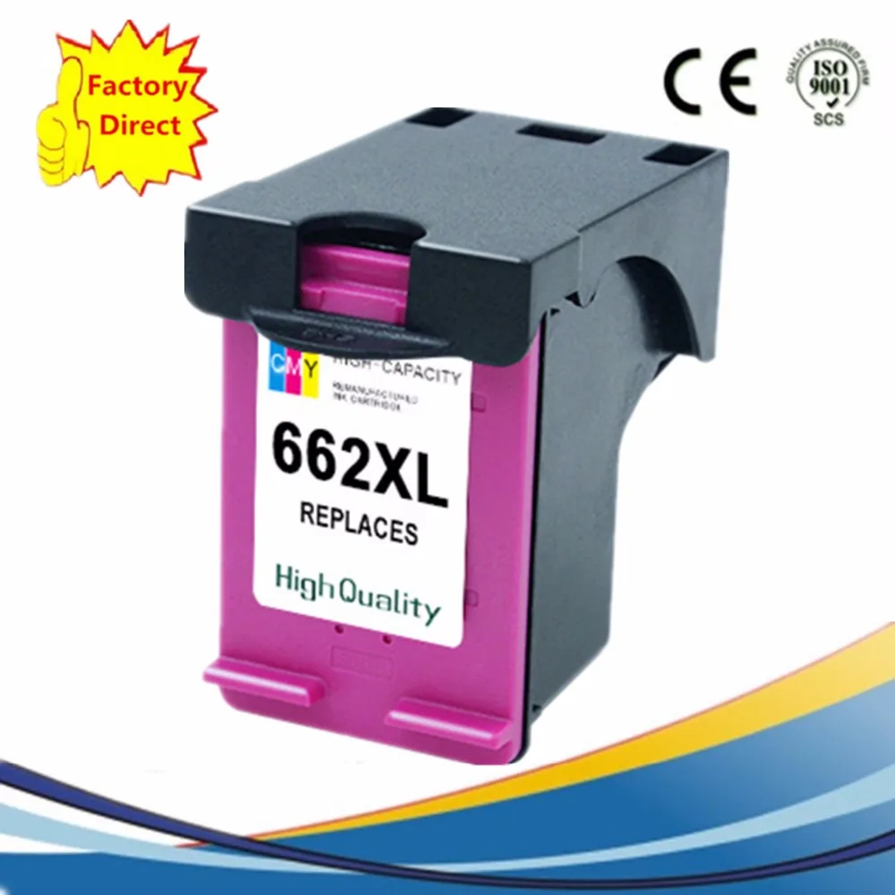 Картриджи с чернилами восстановленные для HP662 XL HP662XL Deskjet Advantage 1015 1515 2515 2545 2645 3515 3545