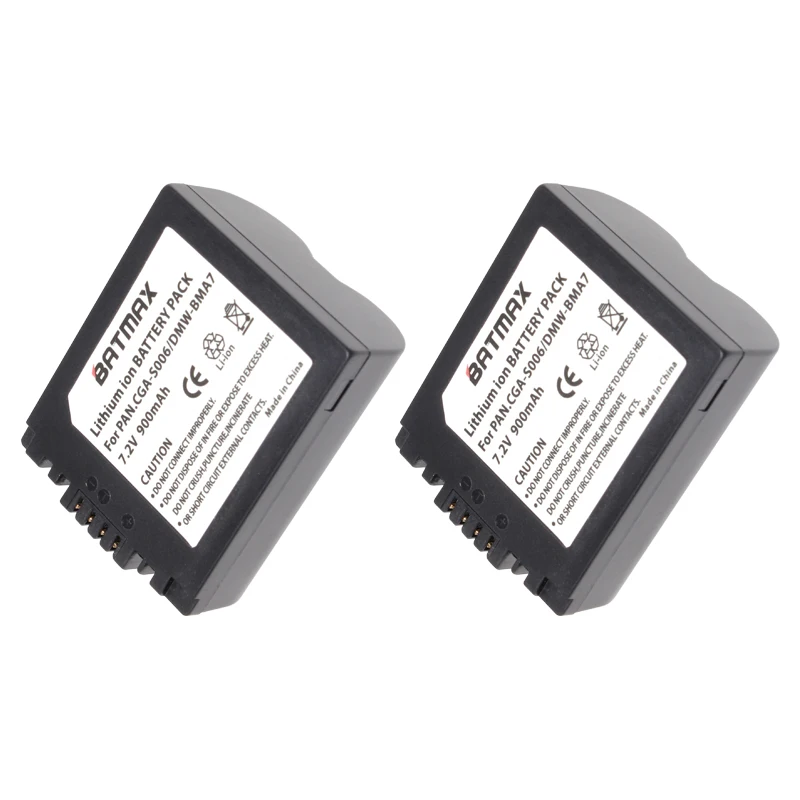 Online 2 Stücke DMW BMA7 CGA CGR S006 S006E S006GK Li Ion Wiederaufladbare Kamera Akku Ladegerät für Panasonic Lumix DMC FZ7 FZ8 FZ18 FZ28, 30