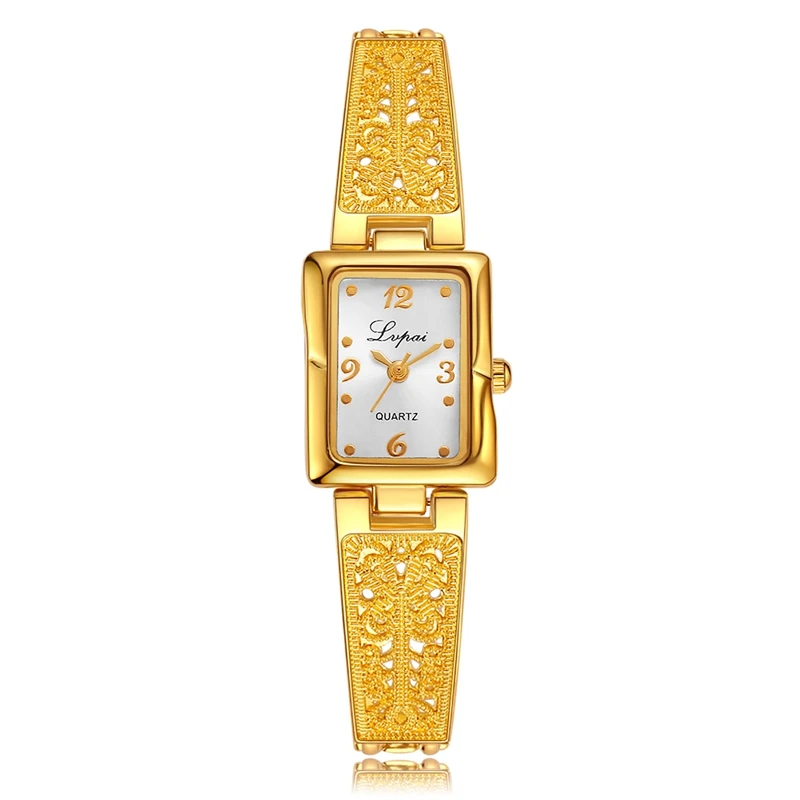 Lvpai Brand Women Fashion Casual Bracelet Watch Gold Ladies Wristwatch Diamond Square Luxury Women Dress Watches Quartz Watch Lvpai Brand Women Fashion Casual Bracelet Watch Gold Ladies Wristwatch Diamond Square Luxury Women Dress Watches Quartz Watch
