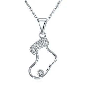 

Christmas Socks Gift 925 Sterling Silver Long Pendants Best Gift For Mama Natural Stone Fine Jewelry Lady Fashion Accessories DK