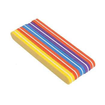 

5Pcs Nail File Double Side Sandpaper Sanding Files Buffing Nail Tool Simple Color Fine Coarse Polish Block Manicure Salon Tool