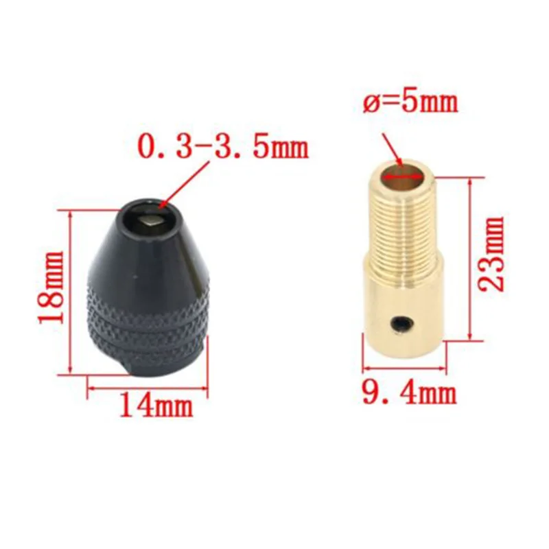 Mini Universal 0.3-3.5mm Micro Electronic Drill Chuck Allen Key Tool Kit Set | Инструменты