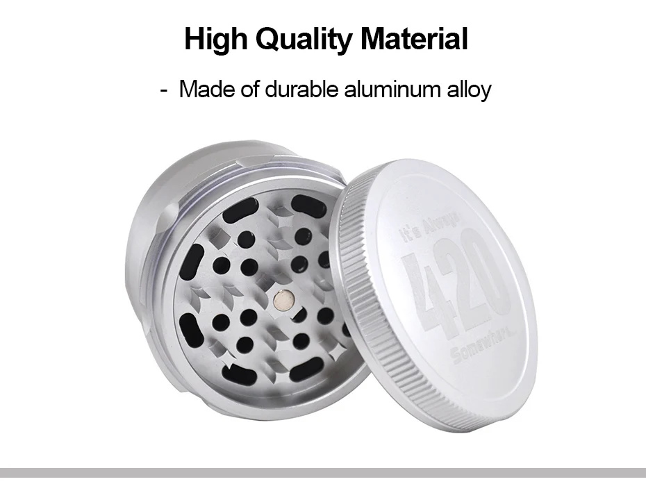 Metal tobacco grinder