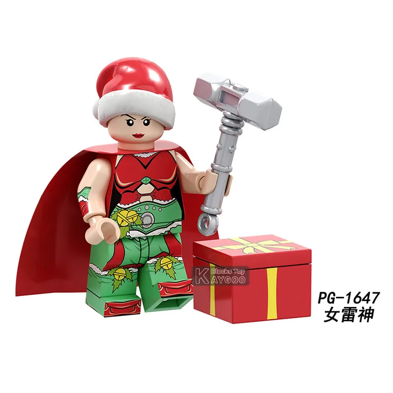 PG8188 Рождество супергерой человек Dr судьба рисунок Тор Локи Shazam танос Джокер Xmas