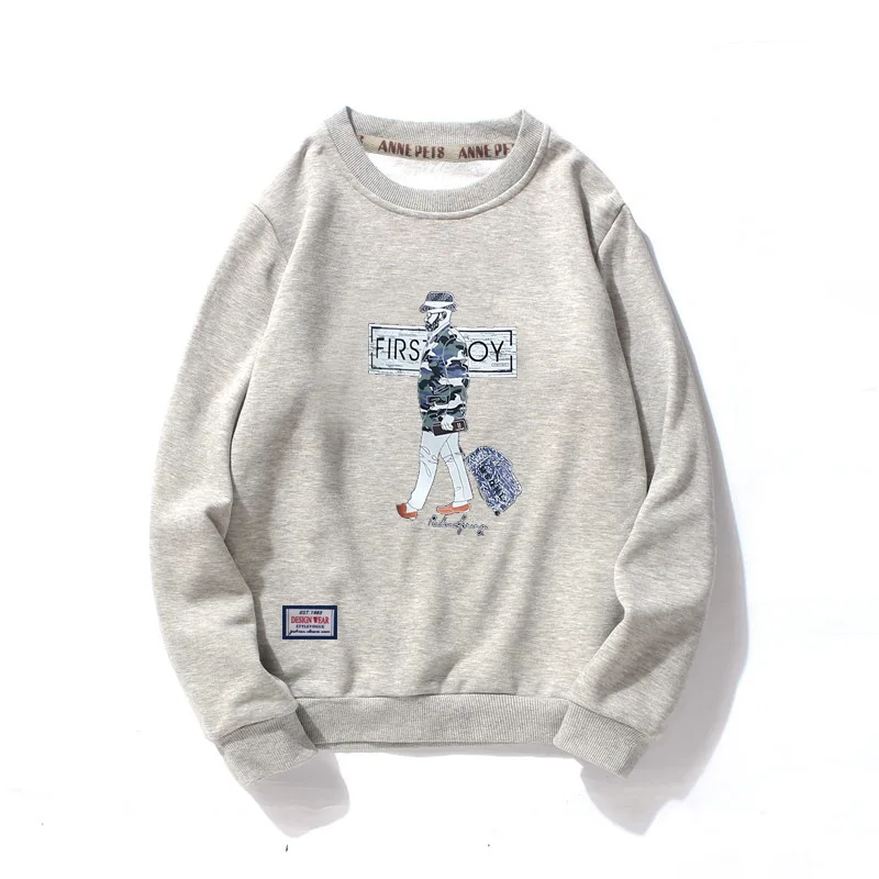 

LEDINGSEN Autumn Warm Hoodie White Sweatshirt Men Winter Funny Cute hoodies Thicken Fleece Sweatshirts Male Brand Pullovers