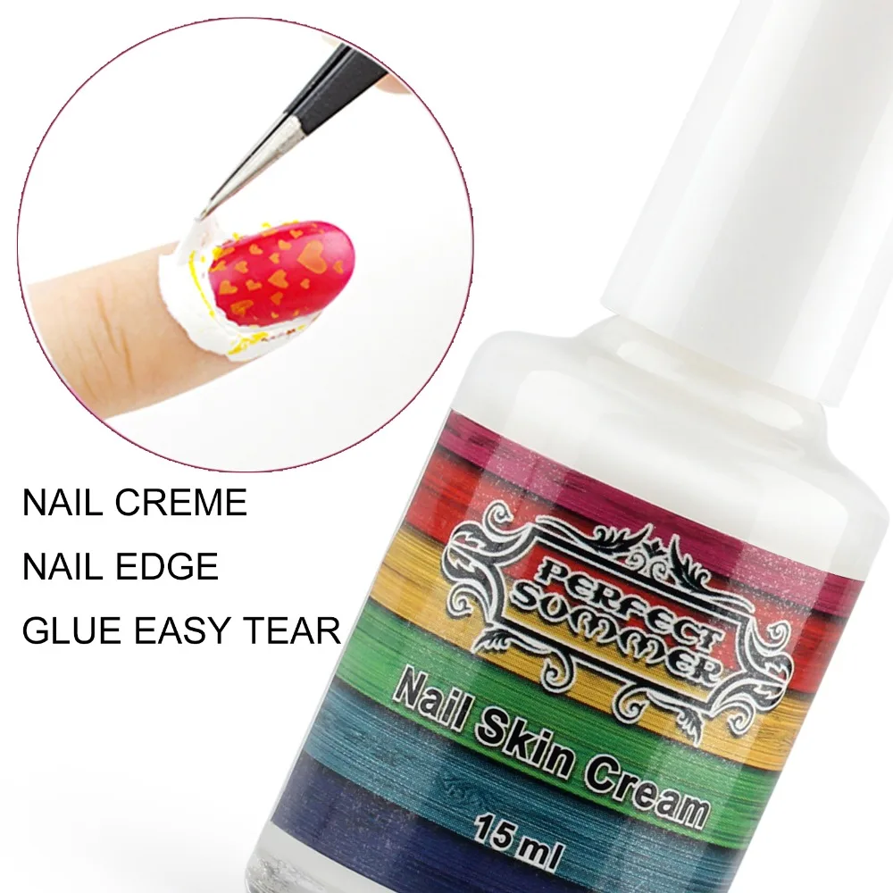 2016 New 15ml Peel Off Liquid Nail Art Anti Overflow Glue Tape Latex Finger Skin Protected Glue