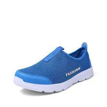 New Arrival Men Running Shoes men’s Jog Air Mesh Summer Sneaker Shoes Sports Slip-on Max Size 46 Athle