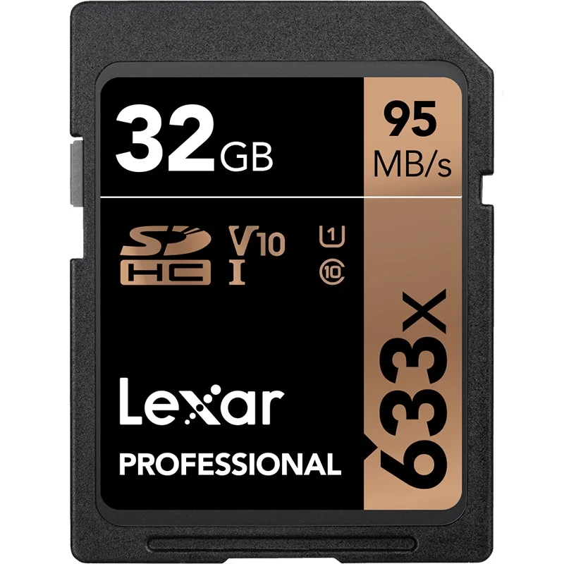 Карта памяти Lexar 95 м/с SDXC 32 Гб 64 Гб 128 ГБ sd-карта U1 SDHC класс 10 U3 256G 512G 1T карта памяти для видеокамеры 1080p 3D 4K - Емкость: 32G