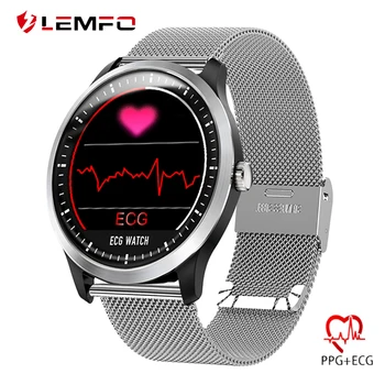 

LEMFO N58 ECG PPG Smart watch men with blood pressure monitor heart rate smartwatch Colorful UI Smart band men women 2019 new