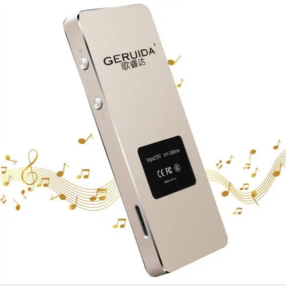 GERUIDA Bluetooth HIFI MP4 плеер 8G сенсорные клавиши MP3 языки небьющиеся устойчивый к царапинам часы рекордер нарукавная повязка для электронной книги