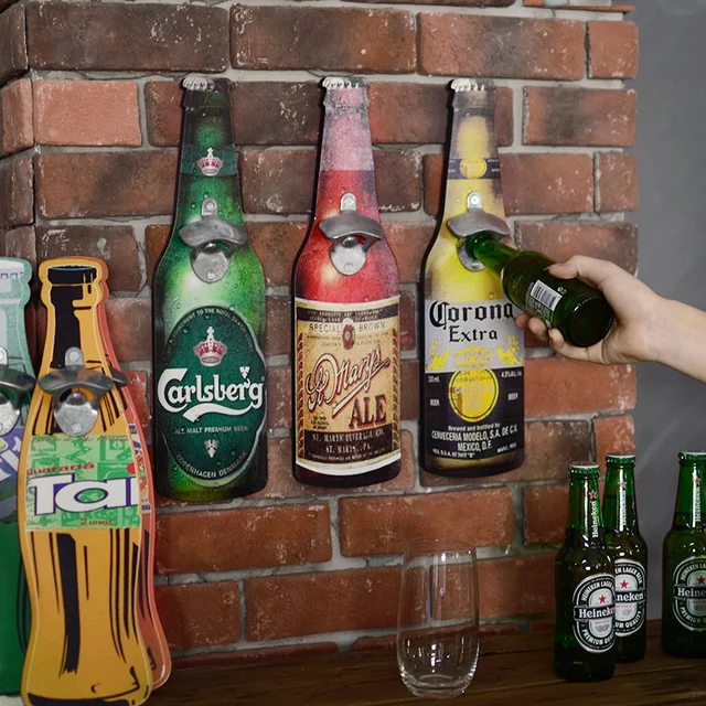 American Eroupean Vintage Style Beer Shaped Wall Bottle Opener Wall Magnificent Decorative Wall Mount Bottle Opener American Eroupean Vintage Style Beer Shaped Wall Bottle Opener Wall Magnificent Decorative Wall Mount Bottle Opener