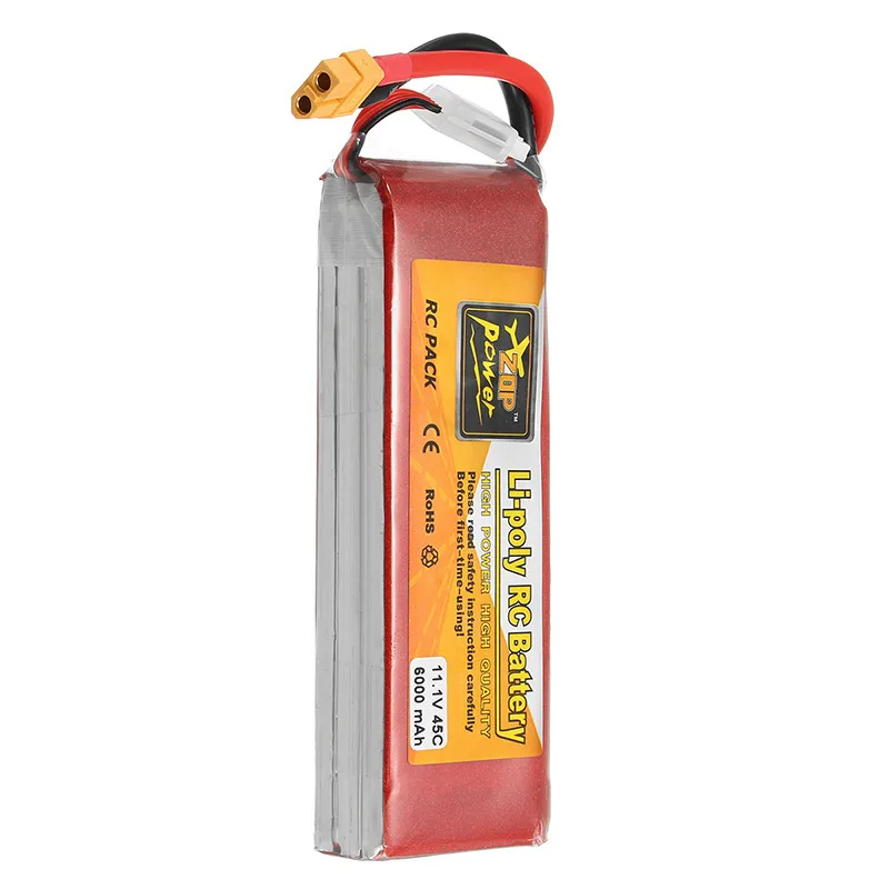 Аккумуляторная батарея Lipo ZOP power 11 1 В 6000 мАч 45C 3S XT60 вилка|xt60 plug|11.1v 6000mah3s lipo battery |