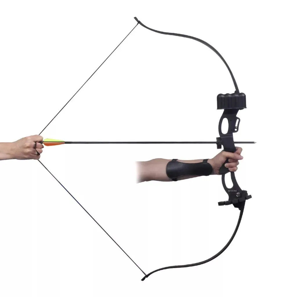 

VidaXL Recurve Bow 49 Inch Arc Length 28.7 Inch Draw Length Recurve Bow With Quiver Finger Tab Armguard Accessories