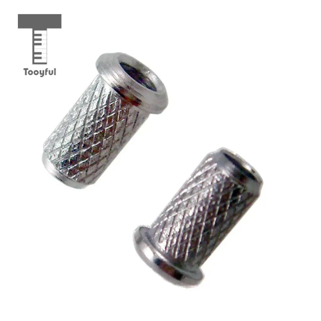 Tooyful 6pcs/set Guitar String Thru Body Ferrules Bushing Set for Electric Guitar Parts Accessories