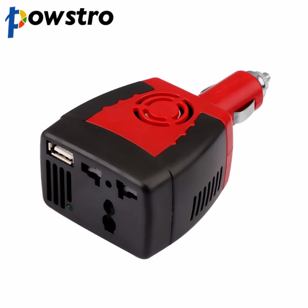 Powstro C 12V to AC 220V Car Charger Power 150W Inverter Converter D Modified Sine Wave Power