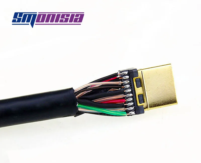 50 шт./лот hdmi 1 4 3d версия высококачественный металлический защитный корпус HDMI