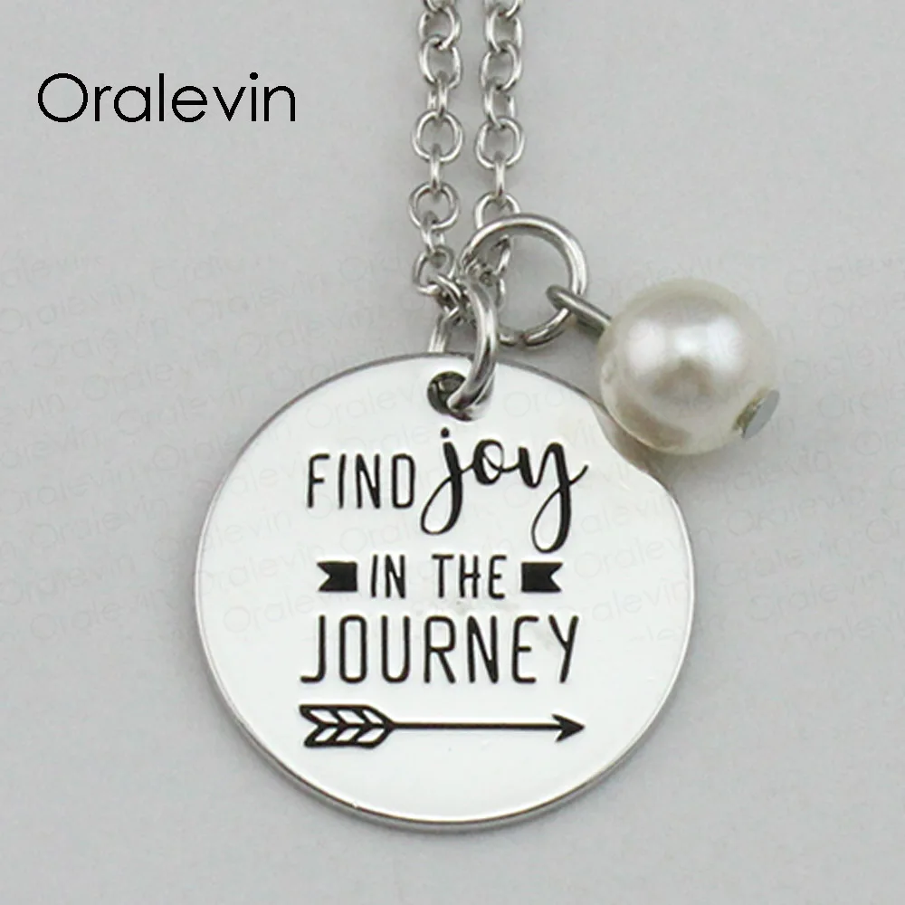 Buy FIND JOY IN THE JOURNEY Inspirational Hand Stamped