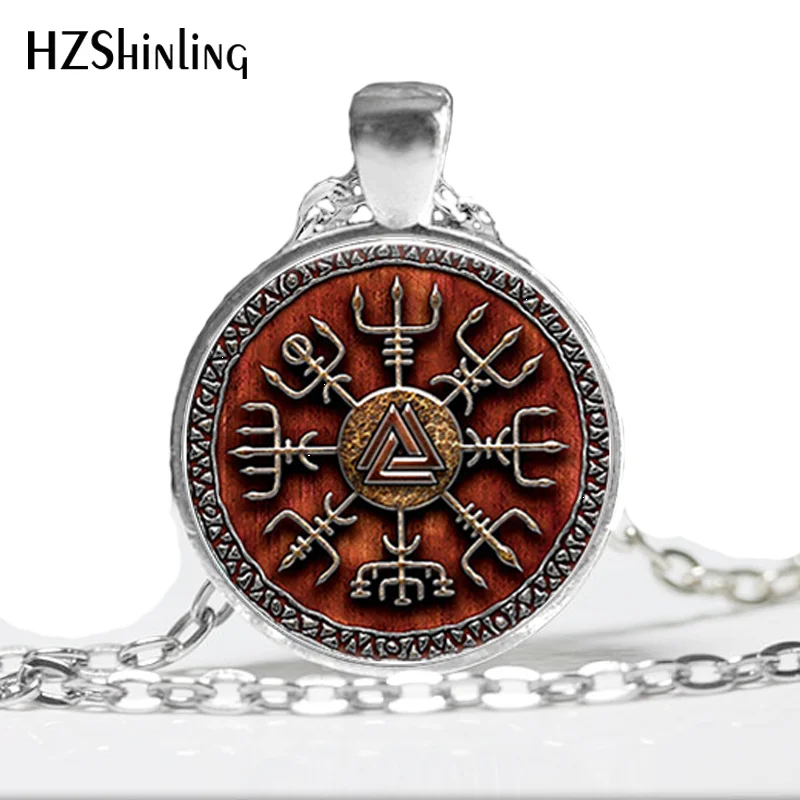 HZ A359 в продаже Vegvisir колье с кулоном стиле викингов ювелирные изделия Компас