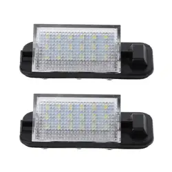 2x Белый Авто ошибок 3528 SMD 18 светодиодный номерных знаков света лампы для BMW E36 3 серии 1992-1998 318i 320i M3