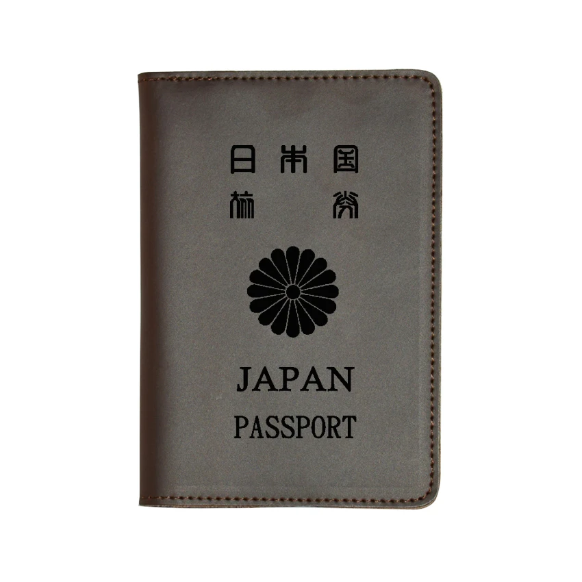 Выгравированная японская Обложка для паспорта, дорожный кошелек, Crazy Horse, кожаный чехол для карт, на заказ, имя для паспорта, кошельки для мужчин и wo мужчин