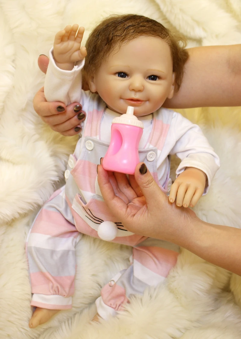 Reborn Baby Для мальчиков и девочек куклы 2" 50 см силиконовые куклы Reborn реального живого Bebe подарков Reborn для детей подарок bonecas Reborn