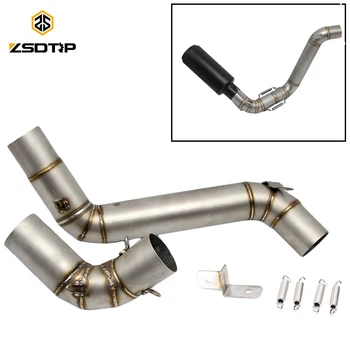 

ZSDTRP Motorcycle Exhaust Link Pipe for KTM Duke 200 Duke 390 Stainless Steel Motorbike Exhaust Escape System