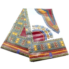 Белый Дашики Популярные Дашики винтажная вощеная ткань Африканская Дашики восковые принты ткань 6 ярдов/партия для вечерние платья