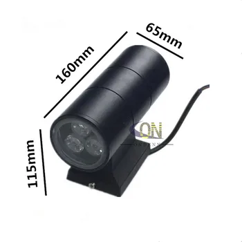 

Outdoor LED Wall Light double 2*3W 6W Up and Down Applique LED Wall Lamp IP65 Waterproof AC 85-265V Free Shipping