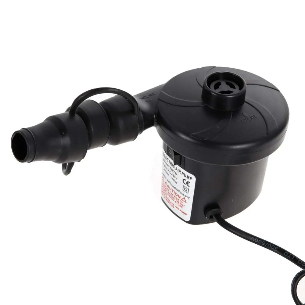 

AC 220V Electric Air Pump for Air Bed Boats Dolls Inflatable Bag Mattress With 3 Nozzles EU Plug LE66