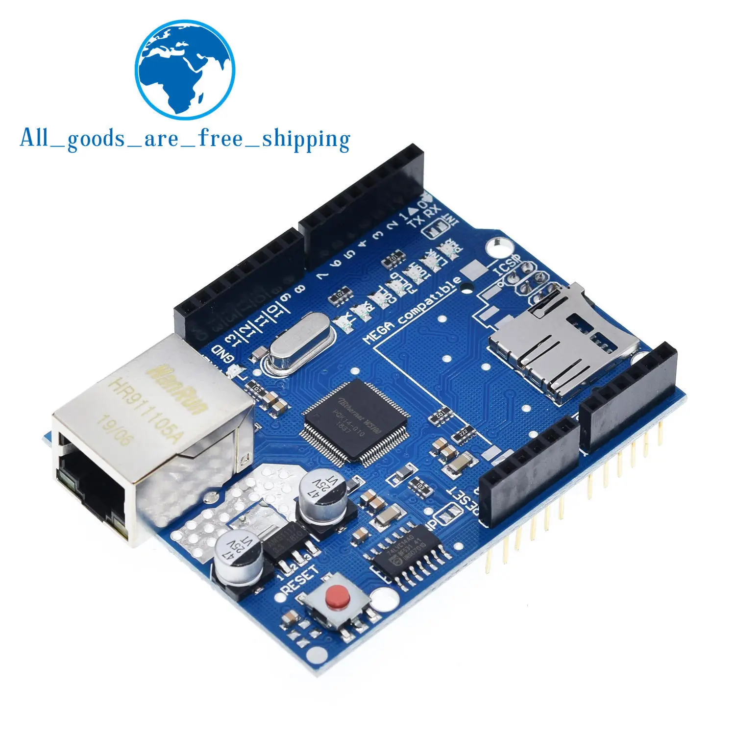 Плата разработки UNO Shield Ethernet W5100 R3 Mega 2560 1280 328 UNR только Для Arduino|development board|ethernet shielduno