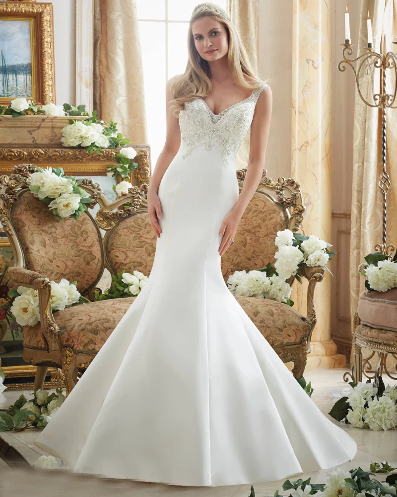 Wedding Drop Waist Wedding Dress online get cheap dropped waist wedding dress aliexpress com style 2893 2017 cap sleeves v neck applique satin ivory sexy