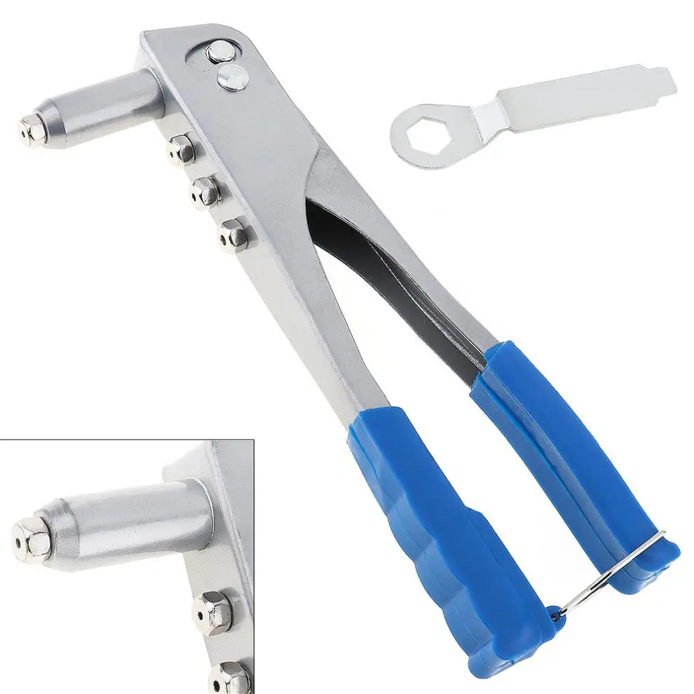 

1set Manual Light-weight Rivet Gun Kit Chrome Vanadium Alloy Steel Hand Tool Suitable for Workshop / Heavy Duty Tools Repair
