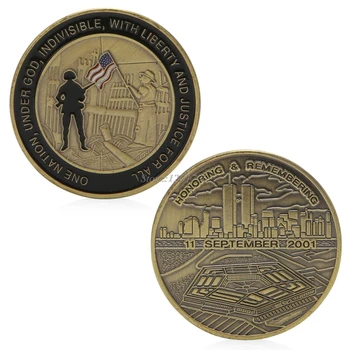 

(OOTDTYHonoring Remembering 11 September 2001 Commemorative Challenge Coin Token Gift #20/12