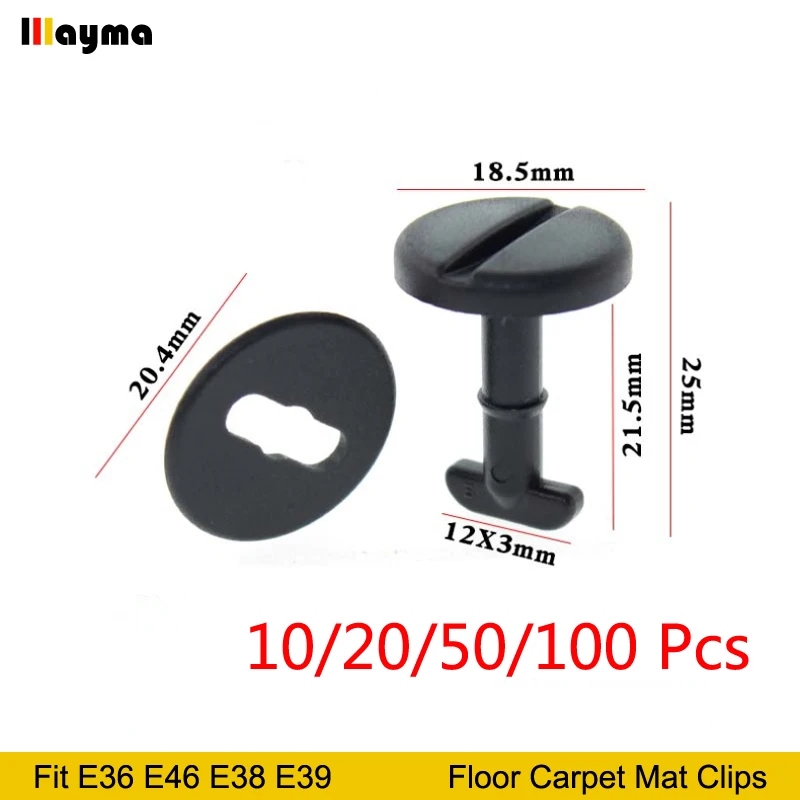 

Floor Carpet Mat Clips (Twist Lock With Washers) For BMW 3 Series E36 E46 5 series E38 E39 7 Series Automobile Replace Fasteners