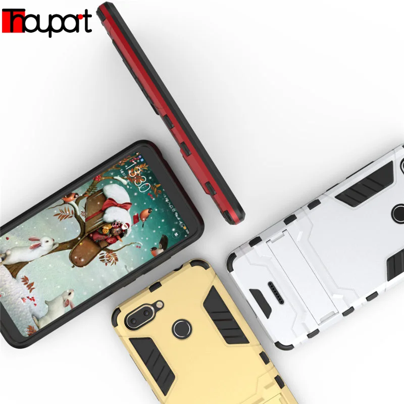 

Thouport Redmi 6 Case Shockproof Hybrid Cases TPU + PC Silicone Armor Cover For Xiaomi Redmi 6 Case Hard Protector Dual Layers