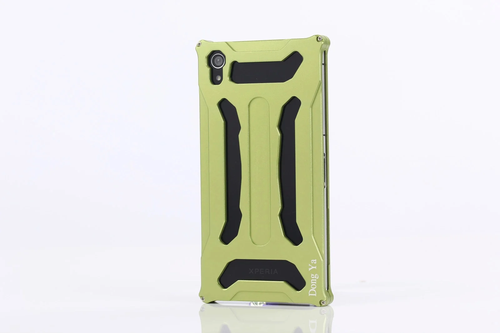 TX для Xperia Z2 металлический алюминиевый чехол-накладка для sony Xperia Z2 D6503 D6502 Передняя Задняя Защитная пленка с инструментами винты - Цвет: Зеленый