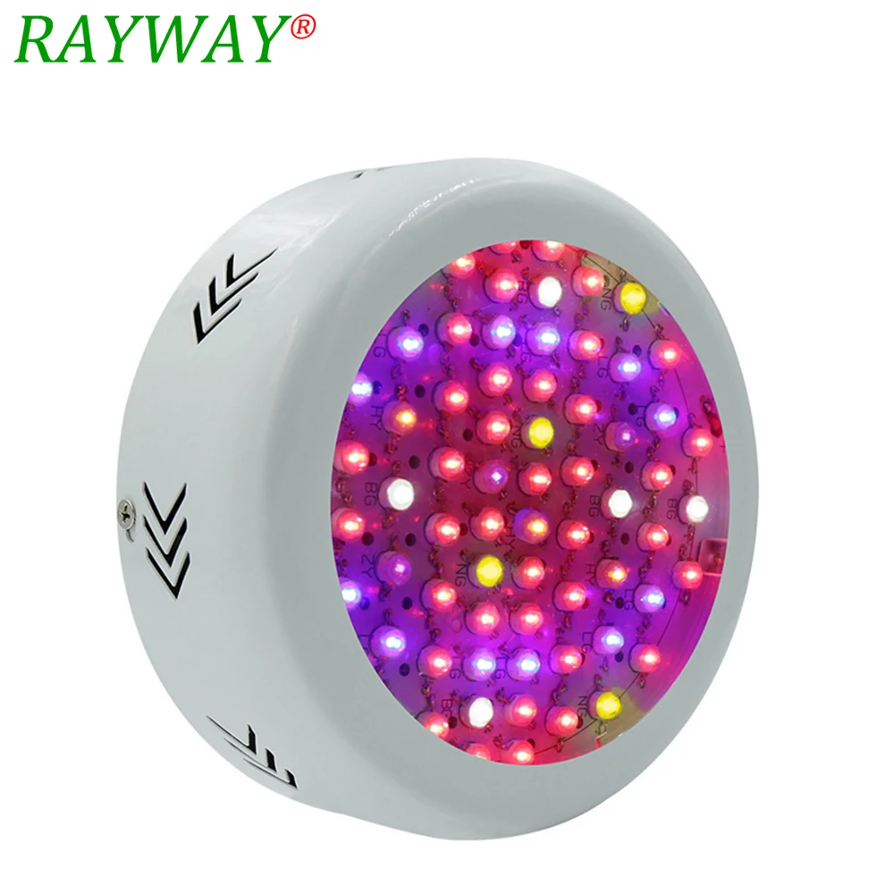 

New 72LED High Power Full Spectrum 216W UFO Led Grow Light for plants Flowering lighting 42Red+12Blue+6warm white+6white+3IR+3UV