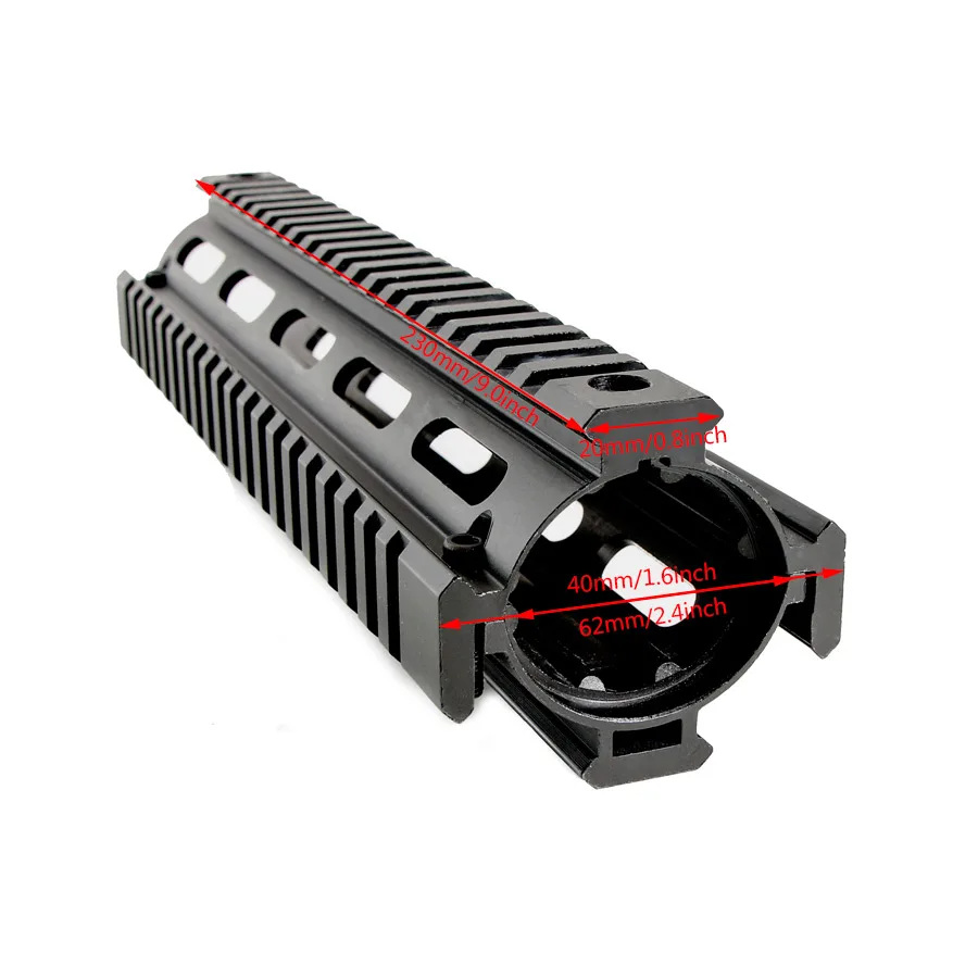 HONESTILL 9 дюймов Quad Rail Handguard для AR15 Keymod Drop In Rail для страйкбола прицел Крепление