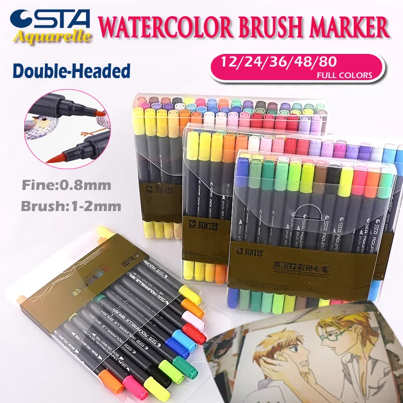 

Permanent Marker Pens Art Markers for Drawing Sketching Adult Coloring Highlighting for drawing
