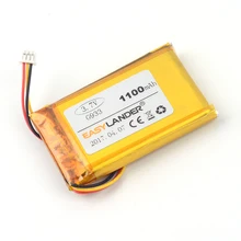 Easylander Replacement 3.7V 1100mAh Rechargeable li Polymer Li-ion Battery For Logitech G933 Bluetooth headset MP3 MP4 DVR Toys