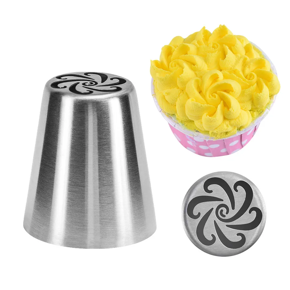 

Christmas Russian DIY Flower Cake Cream Nozzles Pastry Tips Fondant Cake Decorating Tools Stainless Steel Icing Piping Nozzle