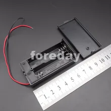 10 шт. X AAX2 EQUIV EM-3X2 батарея держатель упаковок Коробка Чехол с переключателем 3 в 150 мм поводок/крышка AA 1,5 в+ 1,5 в 68 мм* 33 мм* 18 мм* FD488X10